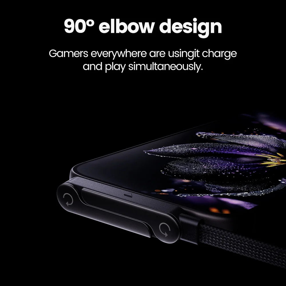 240W USB-C Fast Charging Cable With Foldable Phone Stand