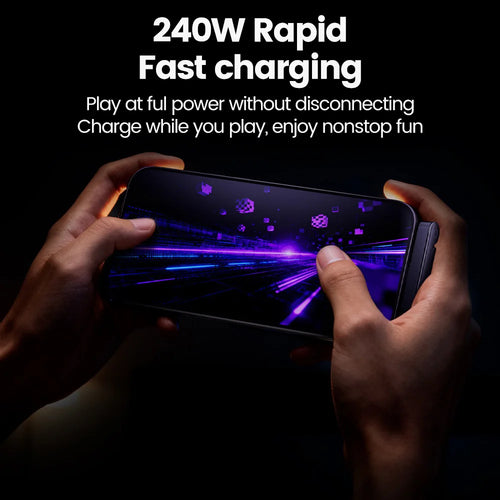 240W USB-C Fast Charging Cable With Foldable Phone Stand